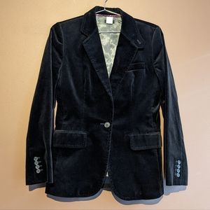 J. Crew Black Velvet Blazer